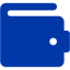 royal azure blue wallet 5 icon