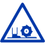 royal azure blue warning 23 icon