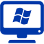 royal azure blue windows client icon