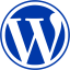 royal azure blue wordpress 6 icon