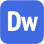 royal blue adobe dw icon