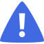 royal blue alert icon