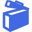 royal blue ammo tin icon