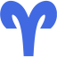 royal blue aries icon