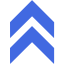 royal blue arrow 150 icon