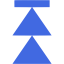 royal blue arrow 164 icon