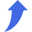 royal blue arrow 174 icon