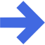 royal blue arrow 19 icon