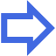 royal blue arrow 2 icon