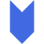 royal blue arrow 233 icon