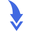 royal blue arrow 241 icon