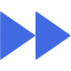 royal blue arrow 44 icon