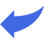 royal blue arrow 83 icon