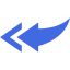 royal blue arrow 85 icon