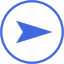 royal blue arrow right 8 icon