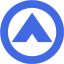 royal blue arrow up 3 icon