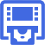 royal blue atm icon