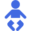 royal blue baby icon