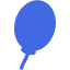 royal blue balloon icon