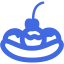 royal blue banana split icon