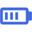 royal blue battery 10 icon