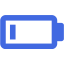 royal blue battery 8 icon