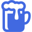 royal blue beer icon