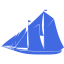 royal blue boat icon