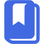 royal blue bookmark icon