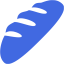 royal blue bread icon