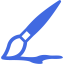 royal blue brush 4 icon