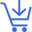 royal blue cart 20 icon