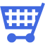 royal blue cart 56 icon