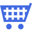 royal blue cart 64 icon