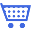 royal blue cart 67 icon