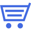 royal blue cart 9 icon