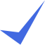 royal blue check mark 10 icon