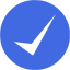 royal blue check mark 11 icon