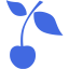 royal blue cherry icon