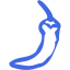 royal blue chili pepper icon