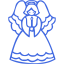 royal blue christmas 10 icon