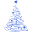 royal blue christmas 17 icon