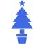 royal blue christmas 19 icon