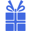 royal blue christmas 20 icon