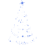 royal blue christmas 50 icon