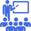 royal blue classroom icon