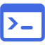 royal blue console icon