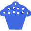 royal blue cupcake 4 icon