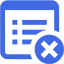 royal blue delete property icon