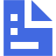 royal blue document 2 icon